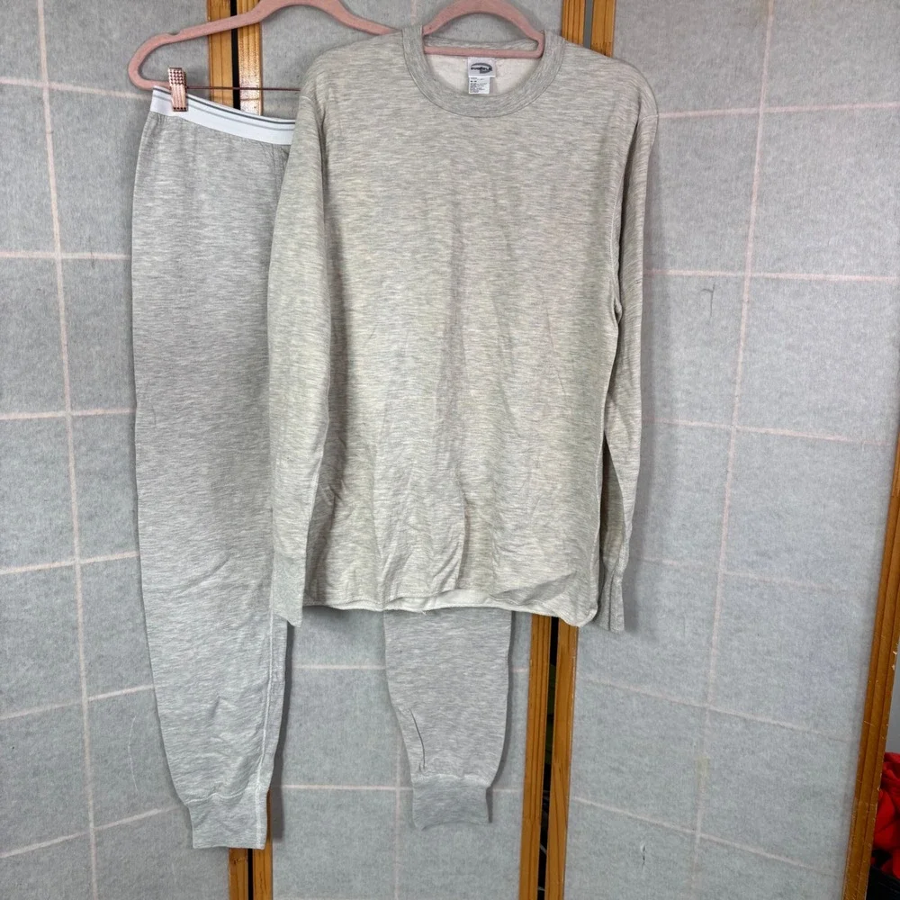 Duofold Thermal Set Medium Gray Merino Wool‎ Blend Base Layer Long Johns Mens